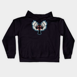 Winged Crosses Kids Hoodie